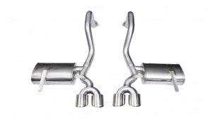 Chevrolet Corvette Performance Exhaust - Rear - CORSA Performance - Axle-Back Xtreme, Dual Rear Exit with Twin 4.0in. Polished Pro-Series Tips - Polished - `97-`04
